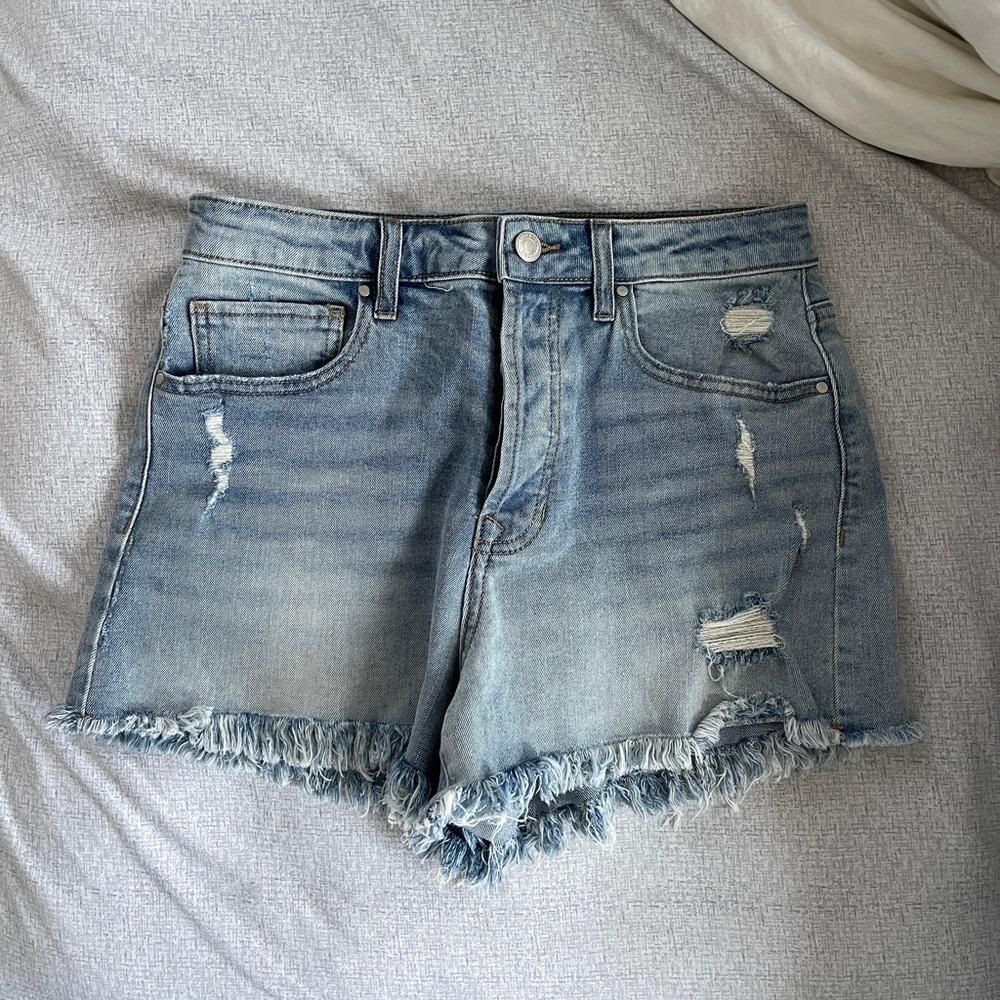 High Rise Jean Shorts